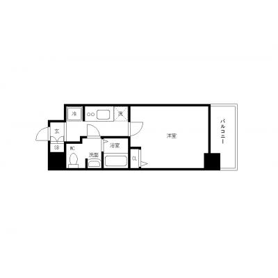 OneLife奥浅草7th【▼バストイレ別、独立洗面台付】の物件間取り図