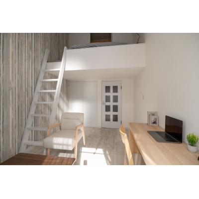 コンビニ徒歩圏内✨イオンモール近く！家具家電付き✨TM39 202号室の物件間取り図