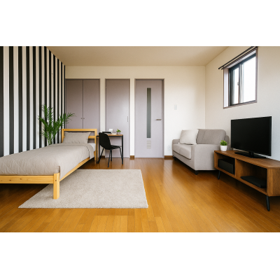 人気の国母エリア！家具家電Wifi駐車場付き！TM51の間取り図