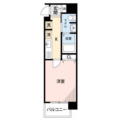 【🍂!期間限定ほっと価格！🍂】【禁煙🚭/Wi-Fi無料🌐】マイナビSTAYブリリアント大阪西　1101の間取り図