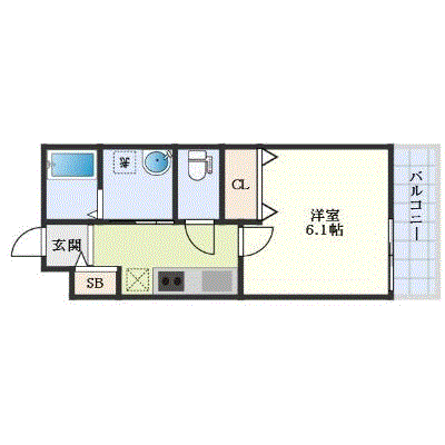 マンスリーリブマックス下新庄駅東リアコート※【設備充実】≪エクセレントシリーズ≫の間取り図