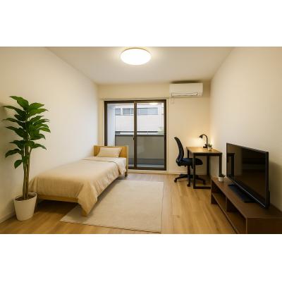 【名古屋市熱田区/熱田神宮伝馬町駅徒歩約1分/無料Wi-Fi/バストイレ別/洋室8帖/エレベーター】熱田泰文堂ビル 3B号室 ファミマンの間取り図