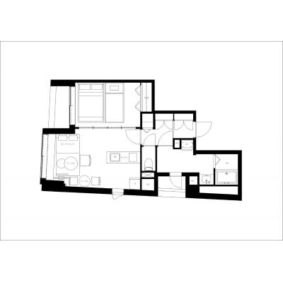 赤坂駅まで徒歩5分/六本木や青山エリアへのアクセス良好/シティテラス赤坂 501の間取り図