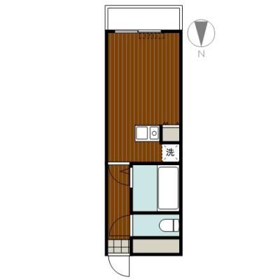 三島のマンスリー　高槻駅前①　Aタイプ　オートロックの間取り図
