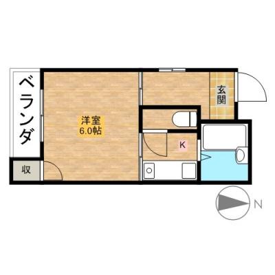 三島のマンスリー　高槻駅前②　★インターネット無料★の間取り図