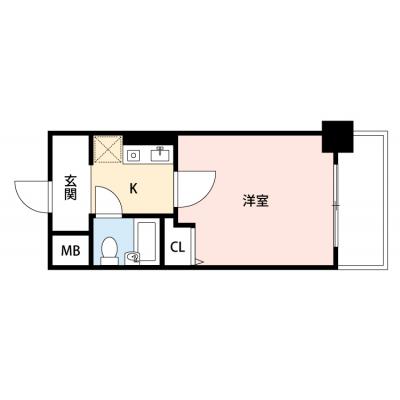 🌈新規オープンにつき表示賃料から半額！ （１２月末まで）🌈◆パシオン大阪福島４【JR環状線野田駅徒歩１分！】の間取り図
