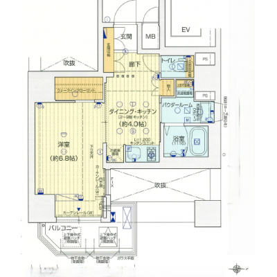 大阪メトロ「堺筋本町駅」徒歩8分　Wi-Fi無制限が無料！　●ラルステイ堺筋本町駅●　の間取り図