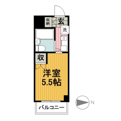 東都マンスリー　ガーデン東白楽の間取り図