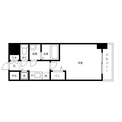 OneLife鶴舞公園セラヴィ【★浴室乾燥機・ウォシュレット付き★Wi-Fi無制限】の間取り図