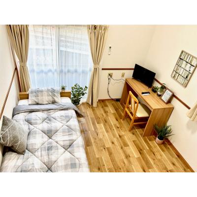 🌈【早割キャンペーン】　30日賃料30%OFFの”先得”キャンペーン!🌈　🚃JR香椎駅から徒歩７分🚃　💻ネット使い放題💻　イージーステイ香椎４の物件間取り図