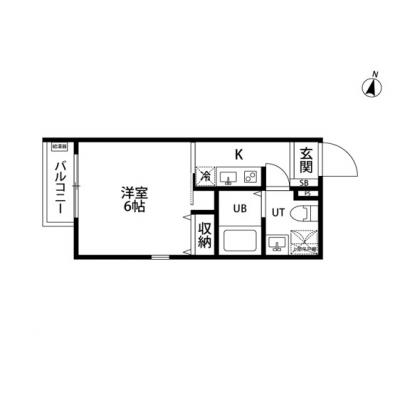 【J’sコート代々木 102号室】厚さ25㎝超高密度ポケットコイルマットレス使用！新宿駅徒歩9分！築浅デザイナーズRCマンション☆【インターネット無料】の間取り図