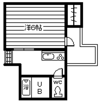 24時間スーパー、コンビニ至近　　♦RAKUDA橘通西3♦の間取り図