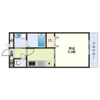 マンスリーリブマックス大日駅東アミティエ★【設備充実】≪エクセレントシリーズ≫の物件間取り図