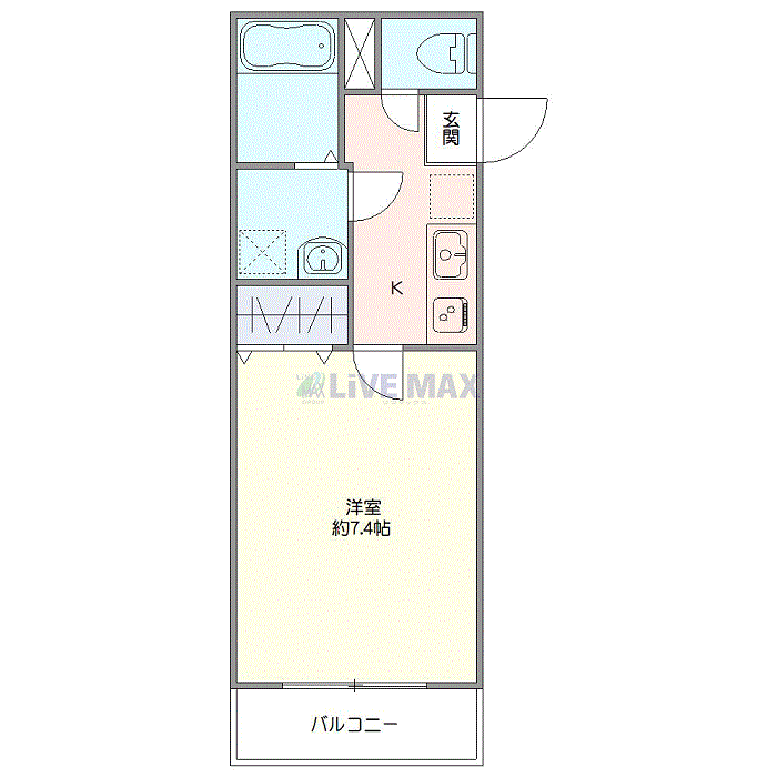 グッドステイ内房線五井NORTHゼファー■『禁煙ルーム・25平米・Wi-Fi無制限・独立洗面』【ベーシック】の物件間取り図