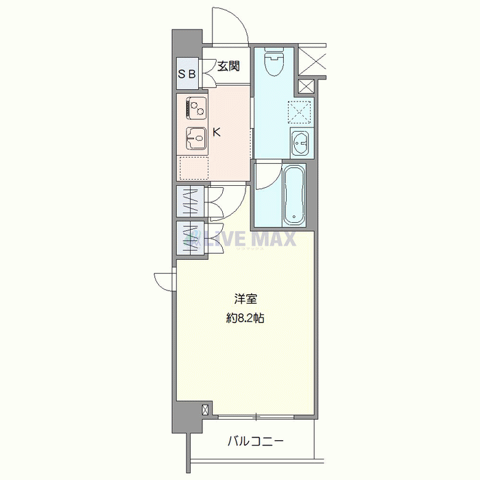 マンスリーリブマックス鵜の木駅前レジデンス■『禁煙ルーム』【独立洗面・浴室乾燥付】≪エクセレントシリーズ≫の間取り図