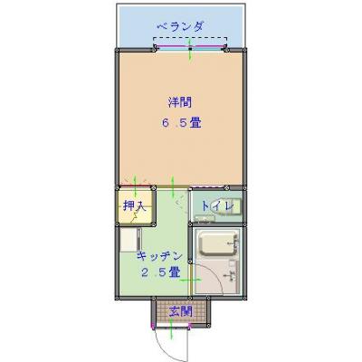 【トーマスあげな703】うるま市・沖縄市にもアクセス便利！　軽自動車専用駐車場1台無料　Wi-Fi無料　コンビニ徒歩1分の間取り図