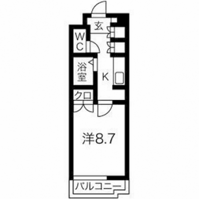 POROKARI南7条B/オートロック/エレベーターの間取り図