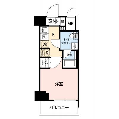 【✨🎁12月入居限定SALE🎁✨】【禁煙🚭/Wi-Fi無料🌐】マイナビSTAY川崎Axis　1005の物件間取り図