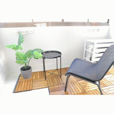 【東本願寺前5分】ウッドデッキ付・無料ネット完備丨マンションカトレア501(禁煙)(1)の物件間取り図