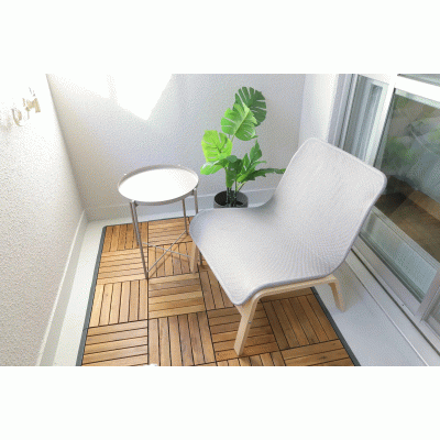 【東本願寺前5分】ウッドデッキ付／無料Wi-Fi丨マンションカトレア505(禁煙)(1)の物件間取り図