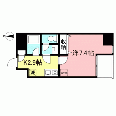 【向ヶ丘遊園4分】テレワーク◎Wi-Fi無料丨東都マンスリー　オンブラージュ1K(禁煙)(5)の物件間取り図