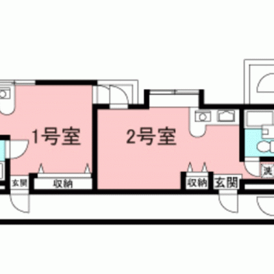 【雪が谷大塚4分】静かな住宅街・テレワーク向き丨東都マンスリー メゾーン北嶺1R（禁煙）(1)の物件間取り図