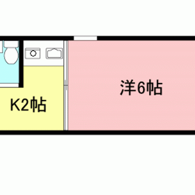 【下北沢4分】禁煙1K｜出張・短期滞在に丨東都マンスリー KB ONE1K(禁煙)(2)の物件間取り図