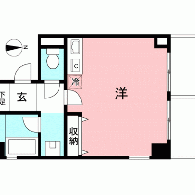 【品川】山手線徒歩13分！無料ネット完備丨東都マンスリー　品川/エステージ御殿山2SLDK（禁煙）(3)の物件間取り図