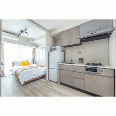 【築地4分】無料ネット完備◎静か丨Dash Living Tsukiji EastStudio（1DK）(1)の物件間取り図