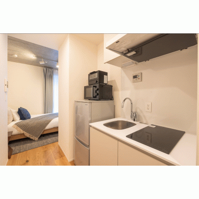 【江戸川橋4分】ネット無料◎ビジネス・短期滞在に丨Dash Living Kagurazaka1K Studio Apartment（1K）(1)の物件間取り図