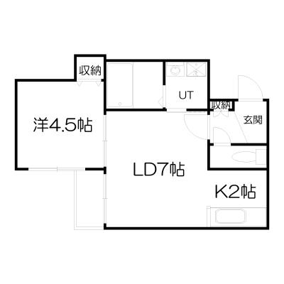 POROKARI北1条通C/オートロック/複数室ありの物件間取り図