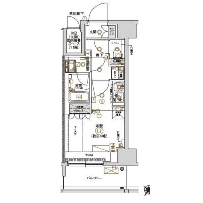 【清掃費11,000円OFF｜1月末までの入居限定🎁】【禁煙🚭/Wi-Fi無料🌐】マイナビSTAY川崎Axis　1002の物件間取り図