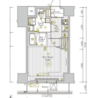 【✨🌅❄年末年始大感謝祭❄🌅✨】【禁煙🚭/Wi-Fi無料🌐】マイナビSTAYトワイライトヒルズ新小岩駅前　303の間取り図