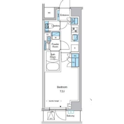 【✨🌅❄年末年始大感謝祭❄🌅✨】【禁煙🚭/Wi-Fi無料🌐】マイナビSTAYプレディアコート西葛西【仮称】　207の間取り図
