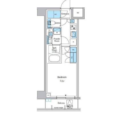 【🎍年末年始大感謝祭🎍】【禁煙🚭/Wi-Fi無料🌐】マイナビSTAYプレディアコート西葛西【仮称】　308の物件間取り図