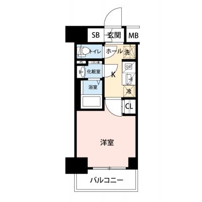 【✨🎁12月入居限定SALE🎁✨】【禁煙🚭/Wi-Fi無料🌐】マイナビSTAY横濱南　409の物件間取り図