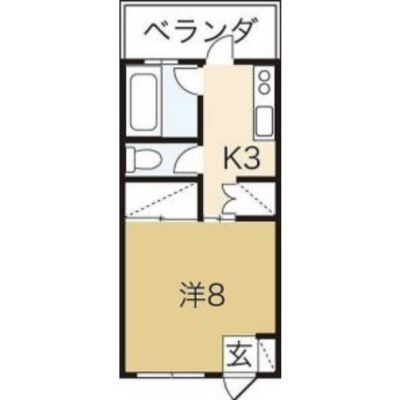 【コーポさくら305】宜野湾市嘉数のマンスリーマンション、バークレーズコード徒歩数分、高速道路西原ICまで車で数分の物件間取り図