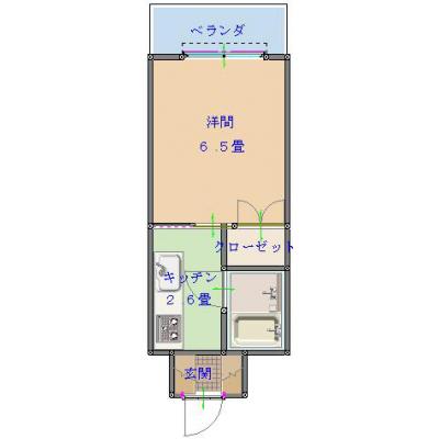 【トーマス大山703】海が見えるお部屋・Wi-Fi無料・駐車場付き・宜野湾市国道58号線沿いの便利なロケーションの物件間取り図