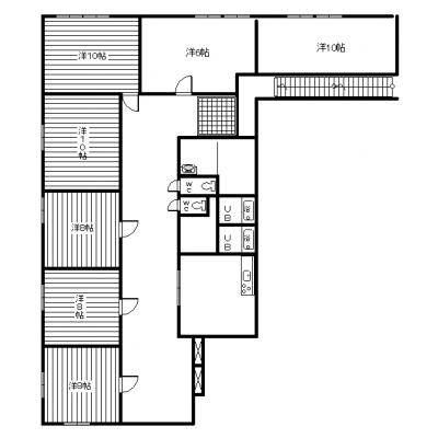 台所、浴室、トイレは共同です　♦ピアラ尾鈴7♦の間取り図