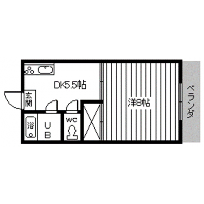 WIFI無料！　木野田マンション1K-2の間取り図