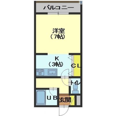 POROKARI五稜郭公園前/五稜郭公園近く/駐車場有の物件間取り図