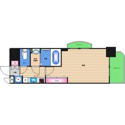 【阪神なんば線・JR環状線にアクセス便利】Ｌｕｘｅ此花【入居日ご相談下さい！】の物件間取り図