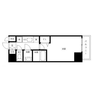 OneLife今池NORTH【★オートロック付,★独立洗面・浴室乾燥付】の物件間取り図