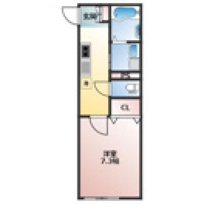 N’ｓ　LAND　II　～女性も安心なオートロック完備！都心へのアクセス良好な西船エリア☆～の物件間取り図