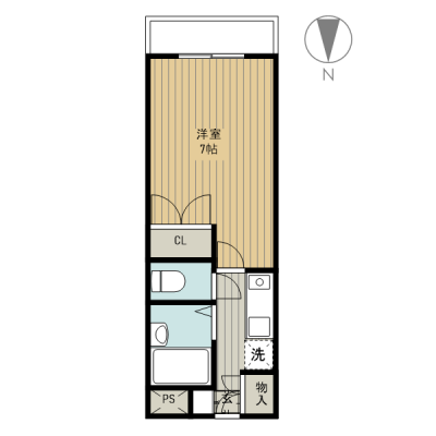 三島のマンスリー　阪急茨木　Aタイプの物件間取り図