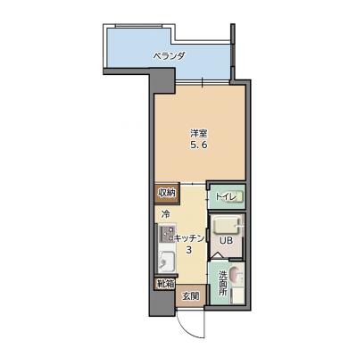 【トーマス沖縄東Ⅱ801】無料駐車場1台、無料高速Wi-Fi、県道75号線沿いで沖縄市中心部やうるま市までアクセス抜群！の物件間取り図
