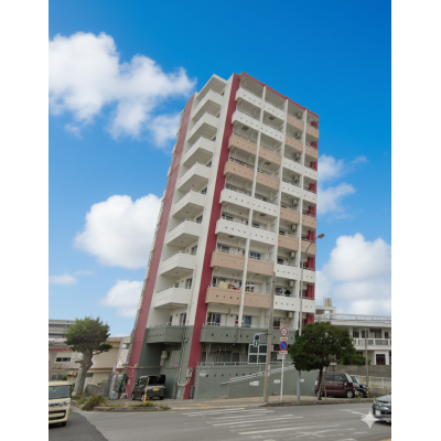 【トーマス美里803】沖縄市家具家電マンスリー、敷地外駐車場1台つき、無料Wi-Fi、徒歩圏内スーパー、コンビニあり。沖縄北IC、沖縄南ICやうるま市までアクセス抜群！の物件間取り図