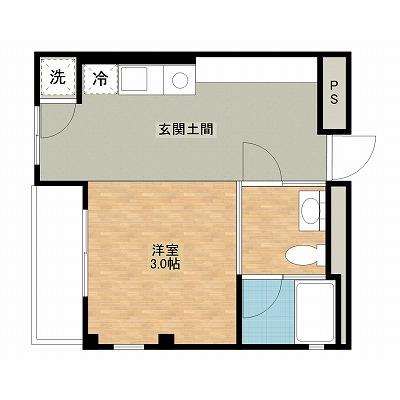 レジデンス武（A-type）の物件間取り図