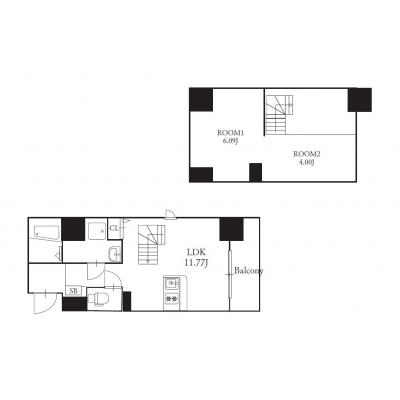 【MP 天神東グランM】1LDK（A）の物件間取り図