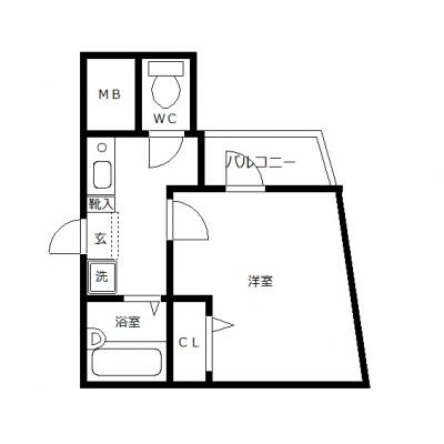 OneLife名古屋グランフォート【★オートロック、バス・トイレ別】の物件間取り図